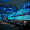 Modern nightclub-style interior with neon lights