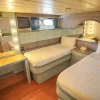 Flybridge of Mazayel 135 FT yacht with seating