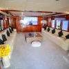 Interior lounge of Mazayel 135 FT yacht
