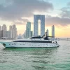 Mazayel 135 FT yacht anchored near Atlantis, Dubai
