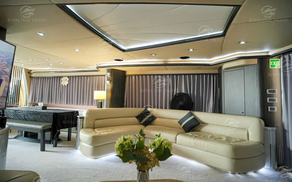 Executive meeting service in corporate yacht