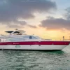 90 FT Big Daddy yacht cruising in Dubai at sunset