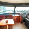 Captain’s cockpit with panoramic Dubai Marina view
