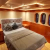 Yacht bedroom with modern luxury design