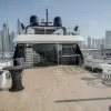 Royal Rave yacht flybridge view Dubai