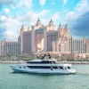 Luxury yacht sailing near Atlantis The Palm Dubai