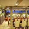 Royal Rave yacht luxury dining area