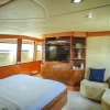 Luxury bedroom suite inside 101 FT Majesty yacht