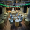 Spacious Playboy yacht lounge with stylish interiors
