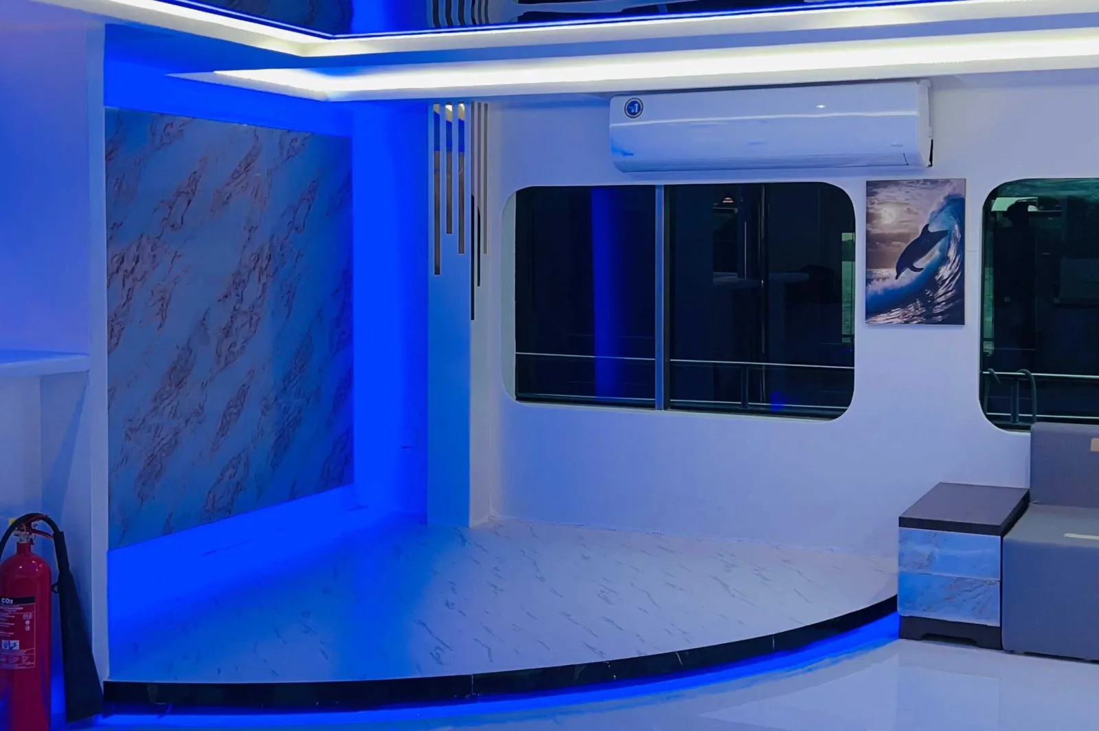 Royal Rave yacht modern interior