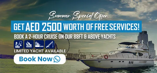 Summer yacht offers Dubai